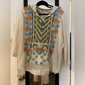 Johnny was linen tunic